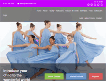 Tablet Screenshot of danceartinc.com